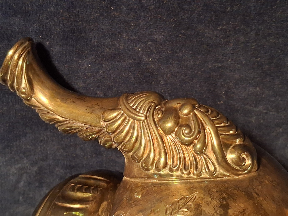 Victorian ROGERS BROS Floral Triple Silver Plate Tea Pot Pattern #1985/5