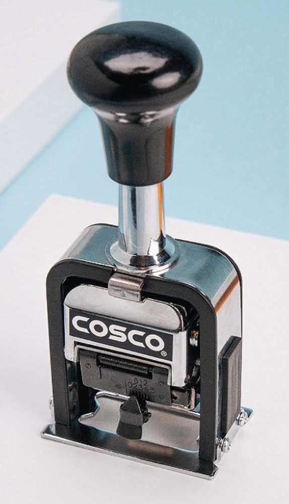 Versatile 2000PLUS 6-Wheel Automatic Numbering Machine with Refill Pads Included