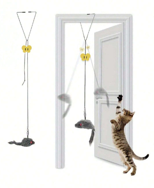 1pcs Adjustable Hanging Cat Toy - Interactive Teaser for Playful Fun US STOCK