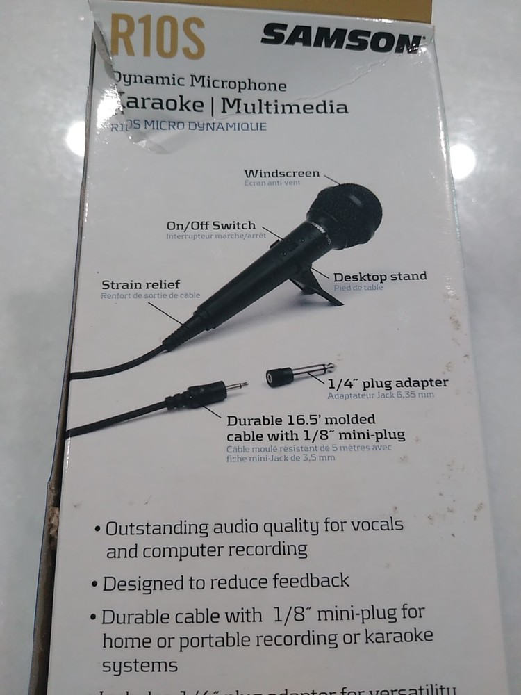 Karaoke Microphone, Samson R10S Dynamic Cable Multimedia 🎤, New