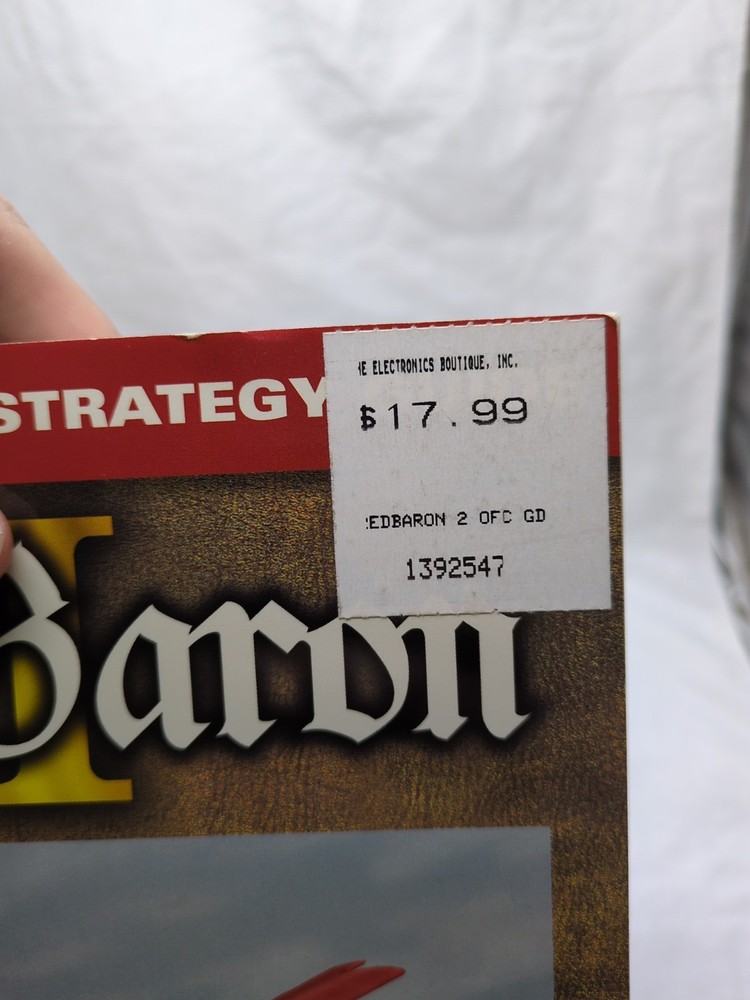 Red Baron II Primas Official Strategy Guide Book