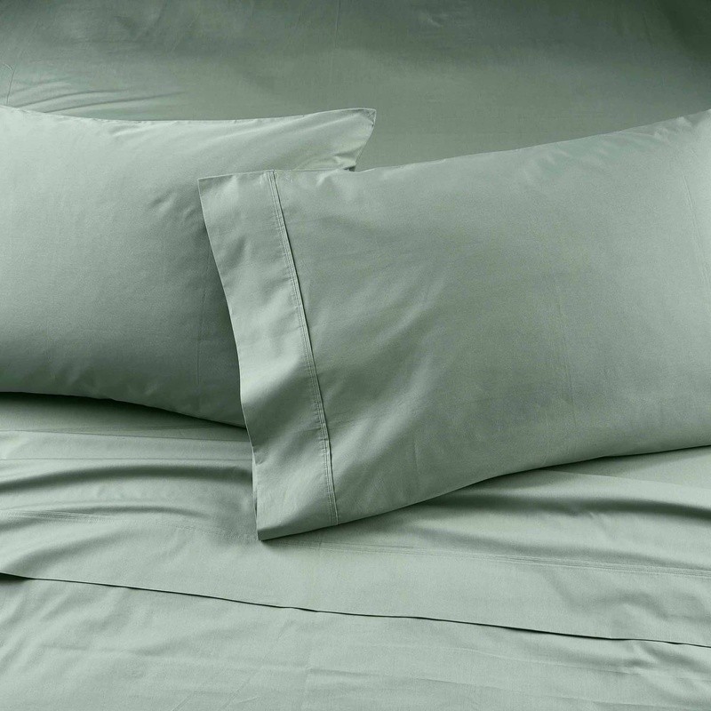 Ultra Soft 300 Thread Count Cotton Percale 4 Piece Sheet Set Machine Washable US