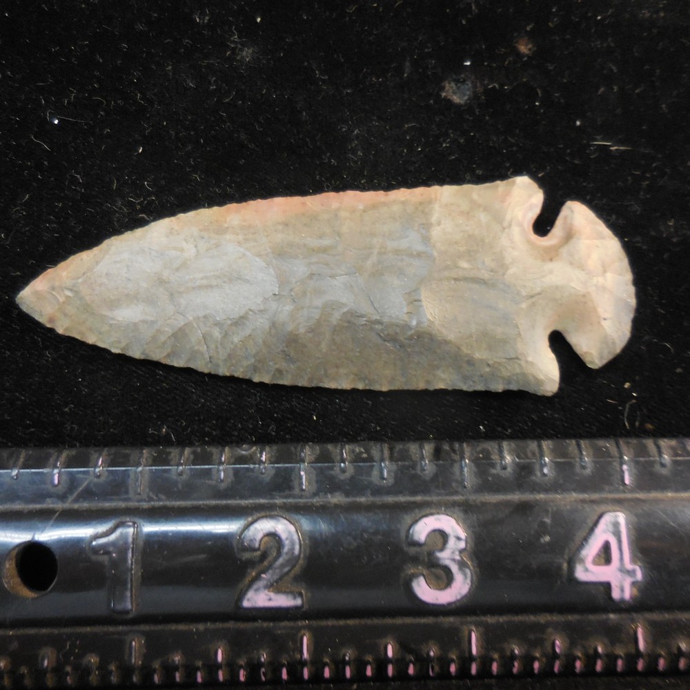 MULTI-COLORED DOVETAIL POINT--CLASSIC FORM AND FLAKING #JE