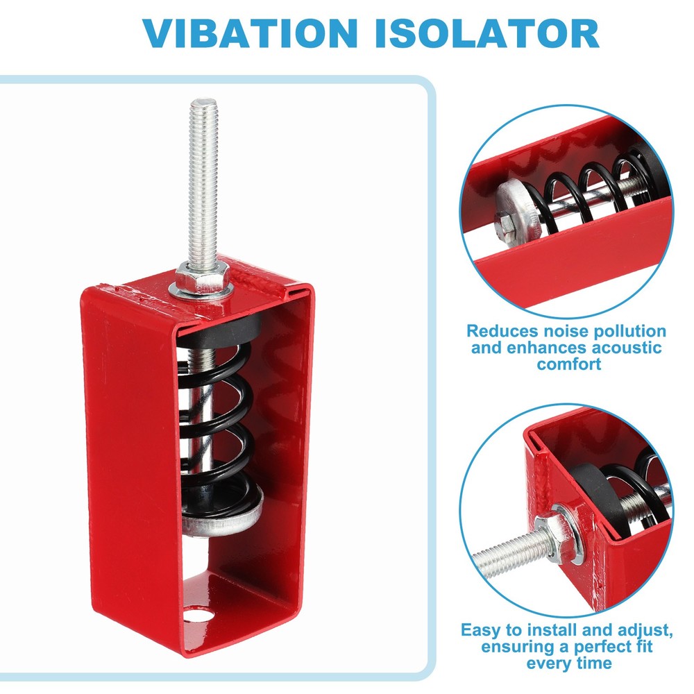 8 Pcs Ceiling Spring Vibration Isolator Hangers 110lb Red (XHS)