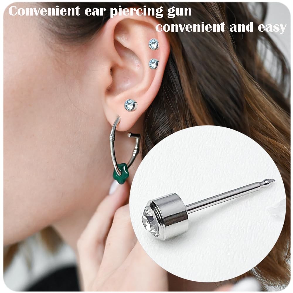 6 Pack Ear Piercing Kit, Disposable Ear Piercing Gun, Self Ear Piercing Gun, ...