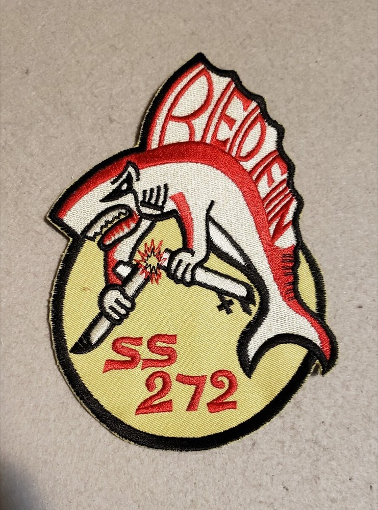 USS Redfin SS-272 Patch - No plastic backing - 4" x 6"