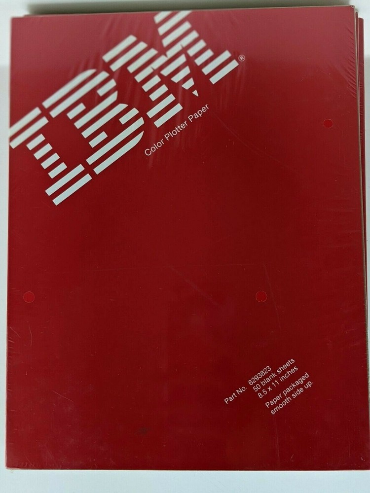 Vintage IBM Plotter Paper Graphics Printer Machine Image Diagram Map Creator