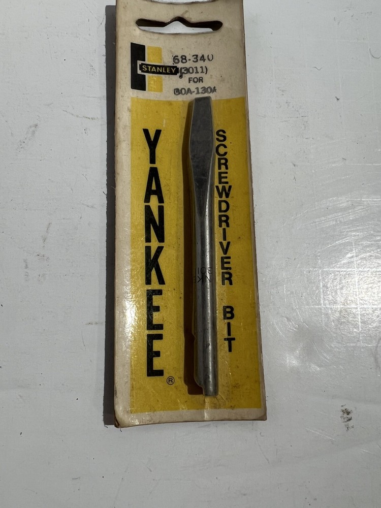 Vintage Stanley Yankee Push Drill Screwdriver Bit NOS