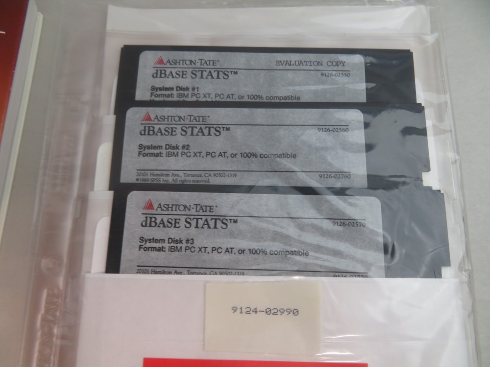 Ashton-Tate Statistical Analysis 5 1/4" Disks