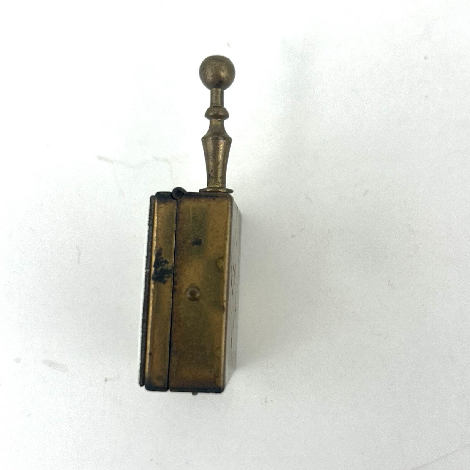 Vintage Personal Ashtray Enamel Rose Floral Pocket Purse Ashtray Silent Butler