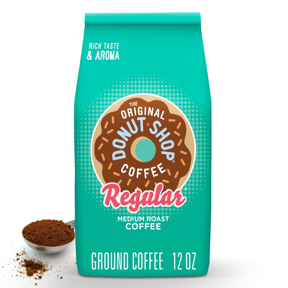 Coffee, Regular, Medium Roast, Ground Coffee, 12 oz Bag