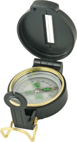 Explorer Compass DC45-1C Measures 3" x 2 1/8" x 1". Black composition constructi