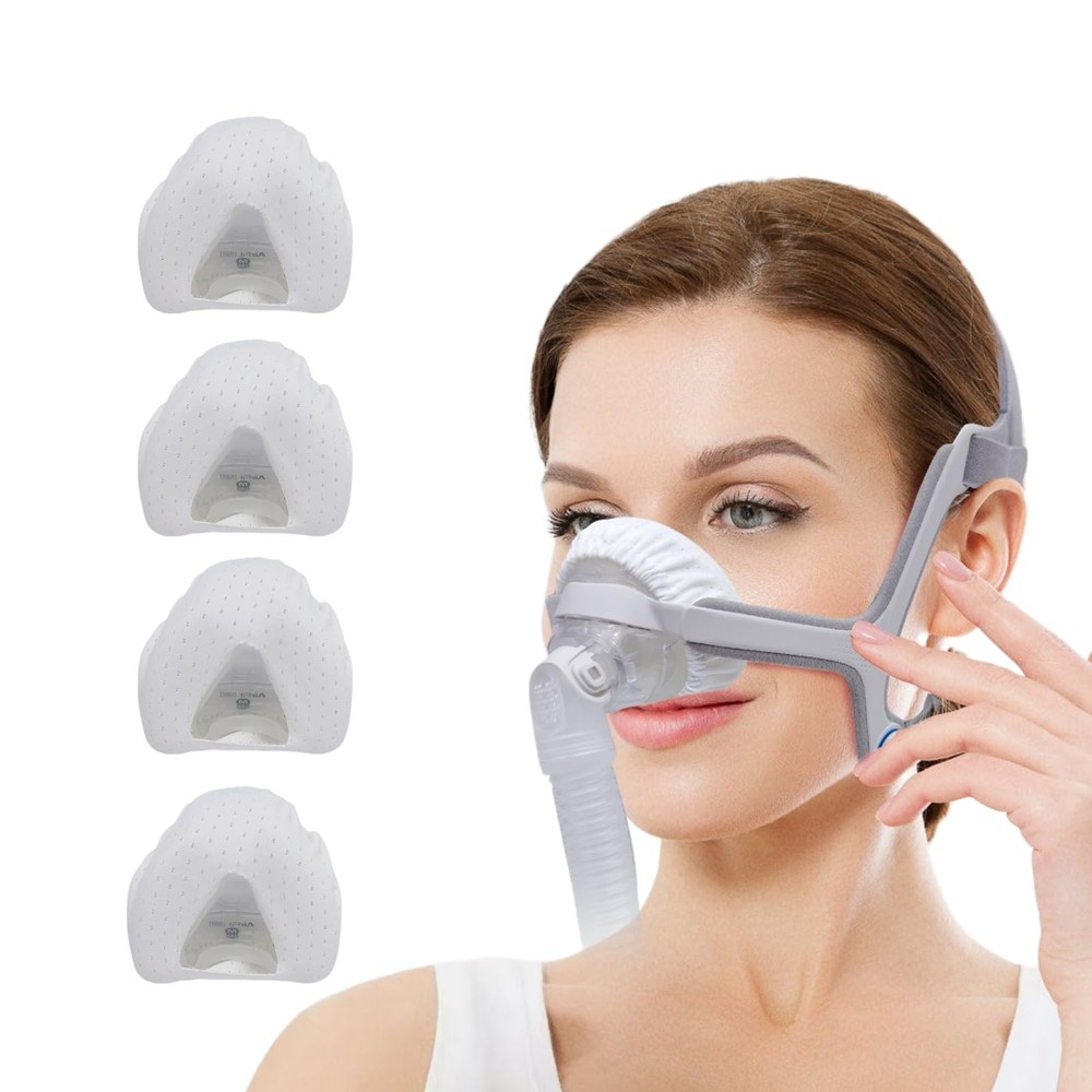 4 Pack Nasal CPAP Mask Liners Compatible with Medium Size Medium, Raw White