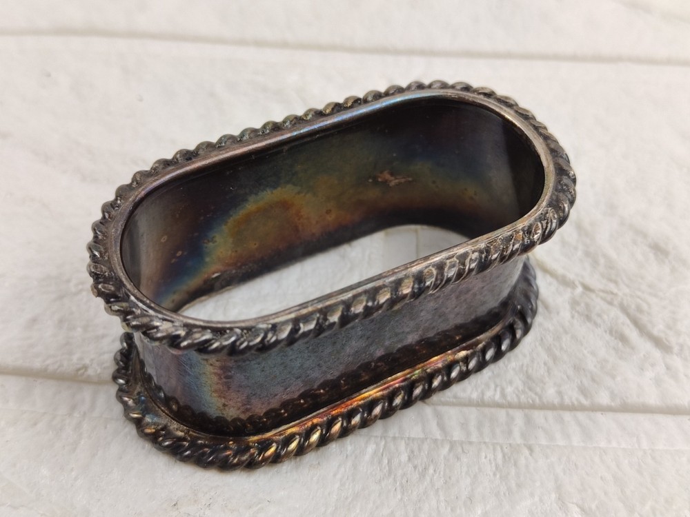 Antique Denmark 835 Silver Napkin Ring 45gr