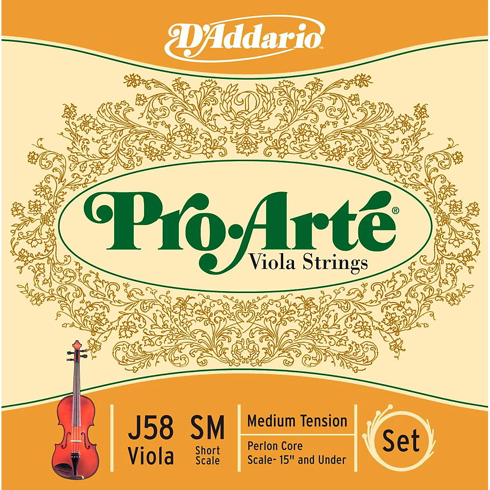D'Addario Pro-Art? Series Viola String Set 13-14 Short Scale