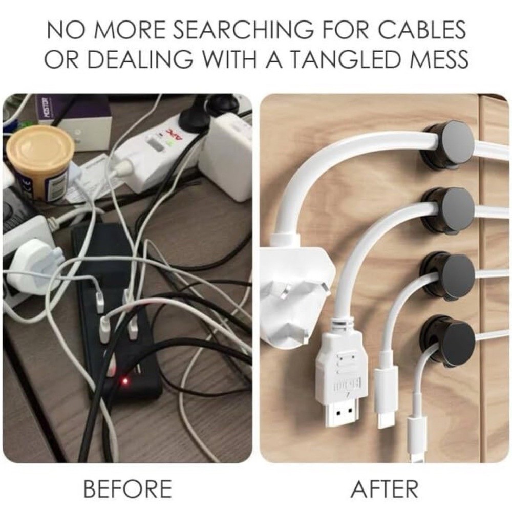 12 Pack Magnetic Cable Clips