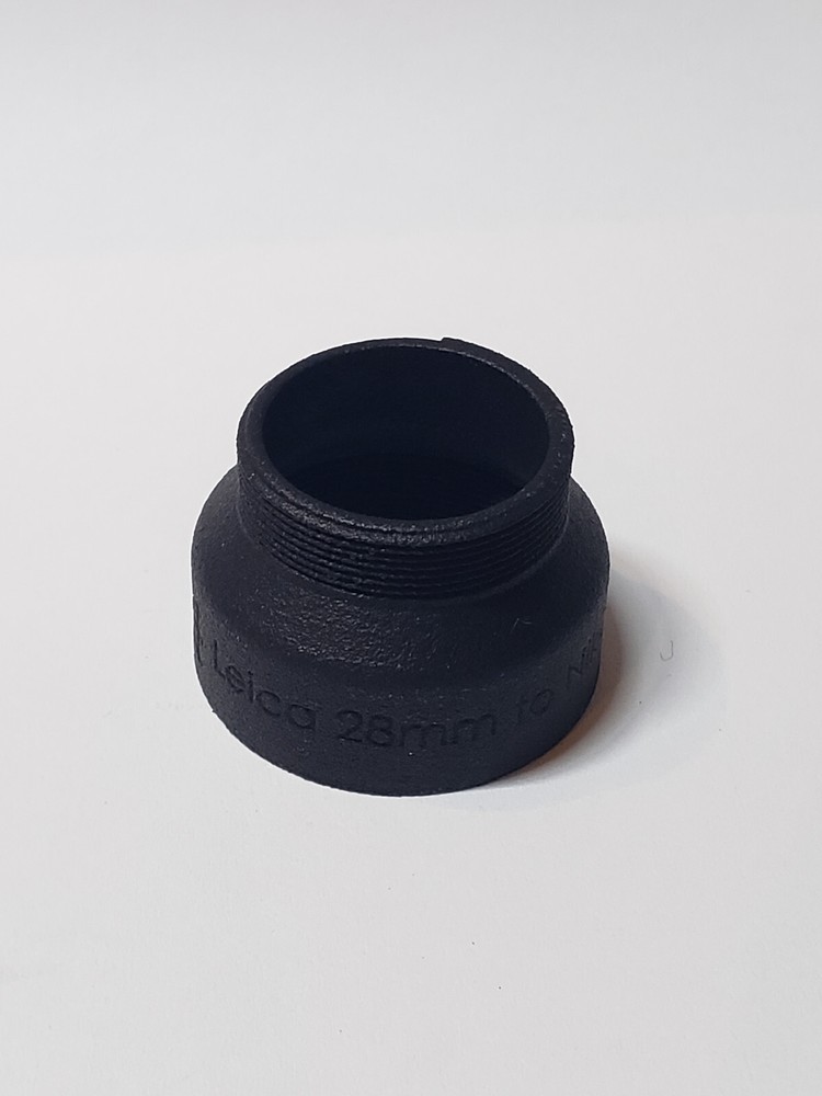 Leica 28mm to Nikon Eclipse 25mm Objective adapter