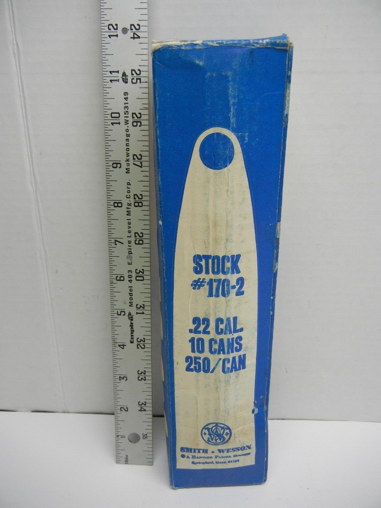 Smith & Wesson Air Rifle .22 Pellet Display "Box Only"