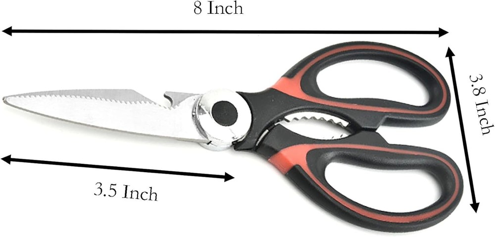 2-Pack Heavy Duty Kitchen Scissors – Stainless Steel Multipurpose Utility Shears
