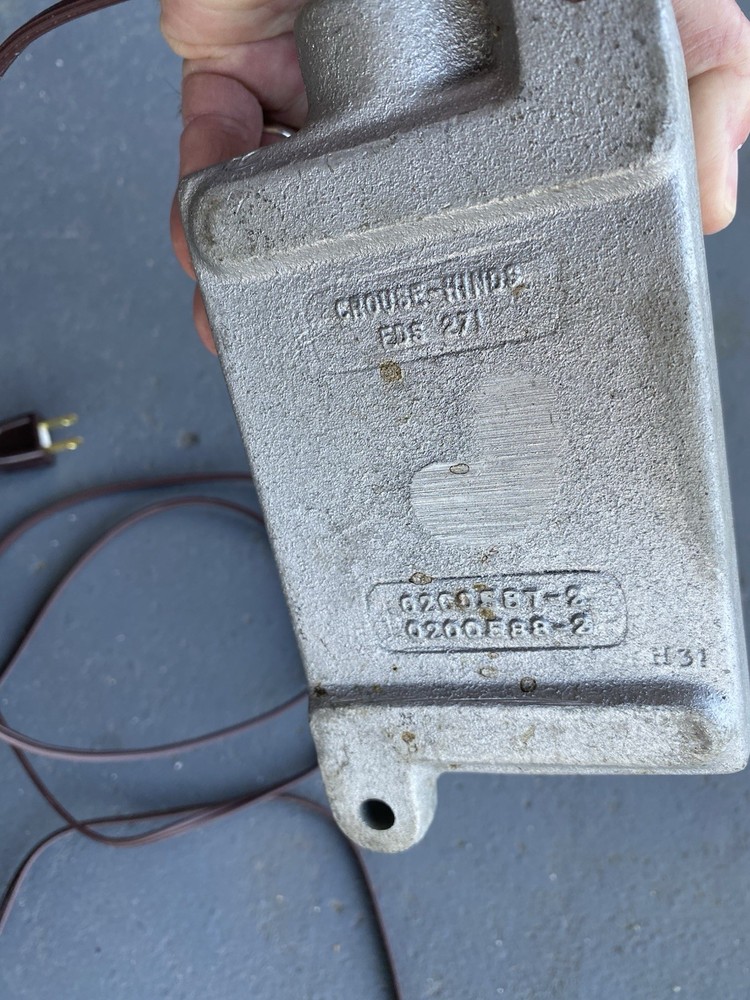 Crouse Hinds Indicating Light 125 Volts Hazardous
