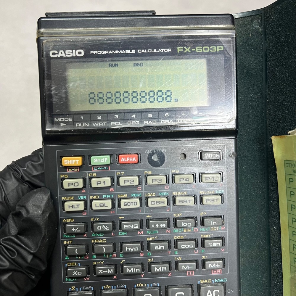 Casio FX-603P Pocket Computer Scientific Programmable Calculator Japan Tested!!