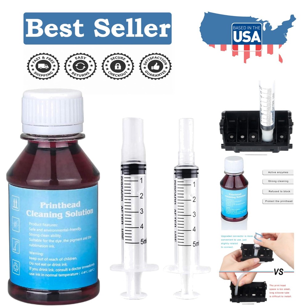 Professional Printhead Cleaner Kit 100ml for Optimal Inkjet Printer Performance