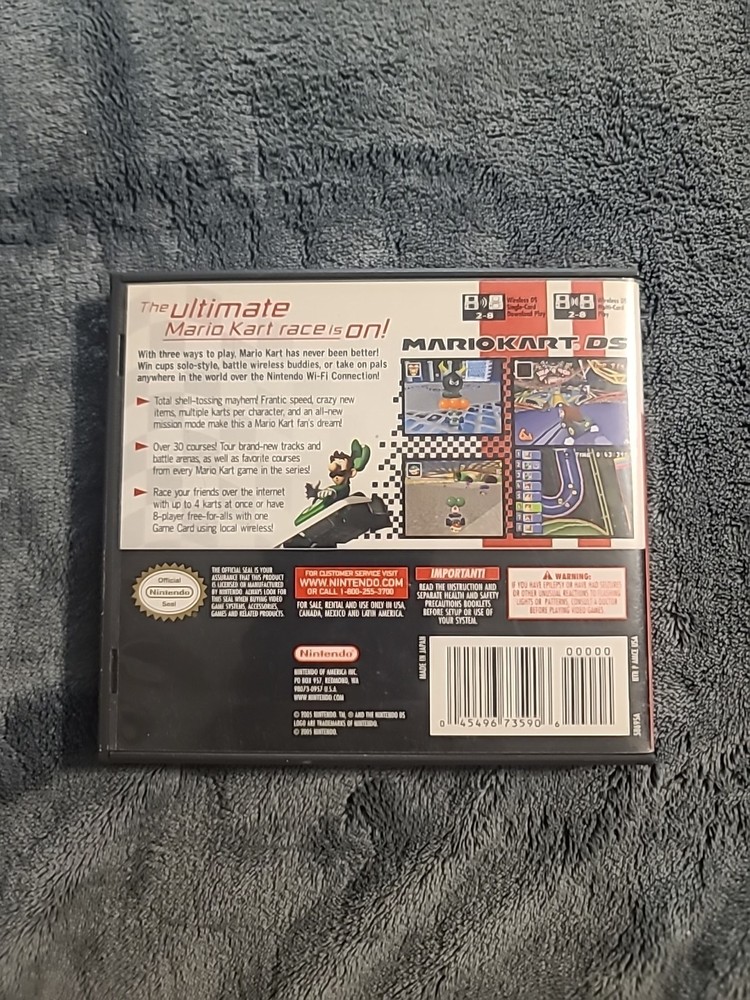 Wii Link's Crossbow Training, EMPTYMario Kart DS box W/manual, EMPTYGameCube box