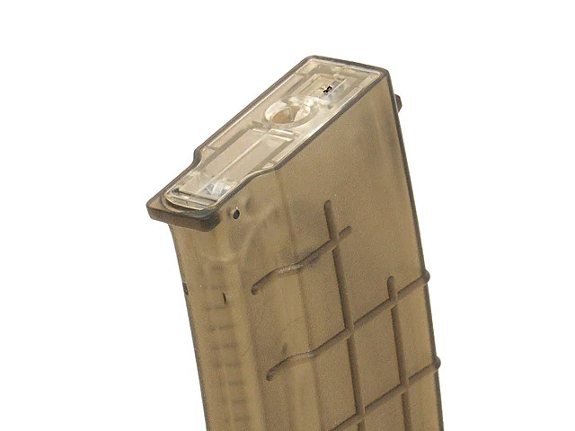 AK74 150 Round Mid Cap Magazine, Transparent