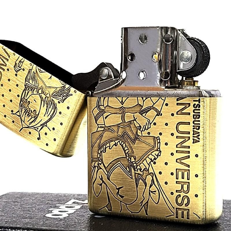 Zippo Gridman Universe Shinjo Akane Gold Etching 2 Sided Processing Lighter