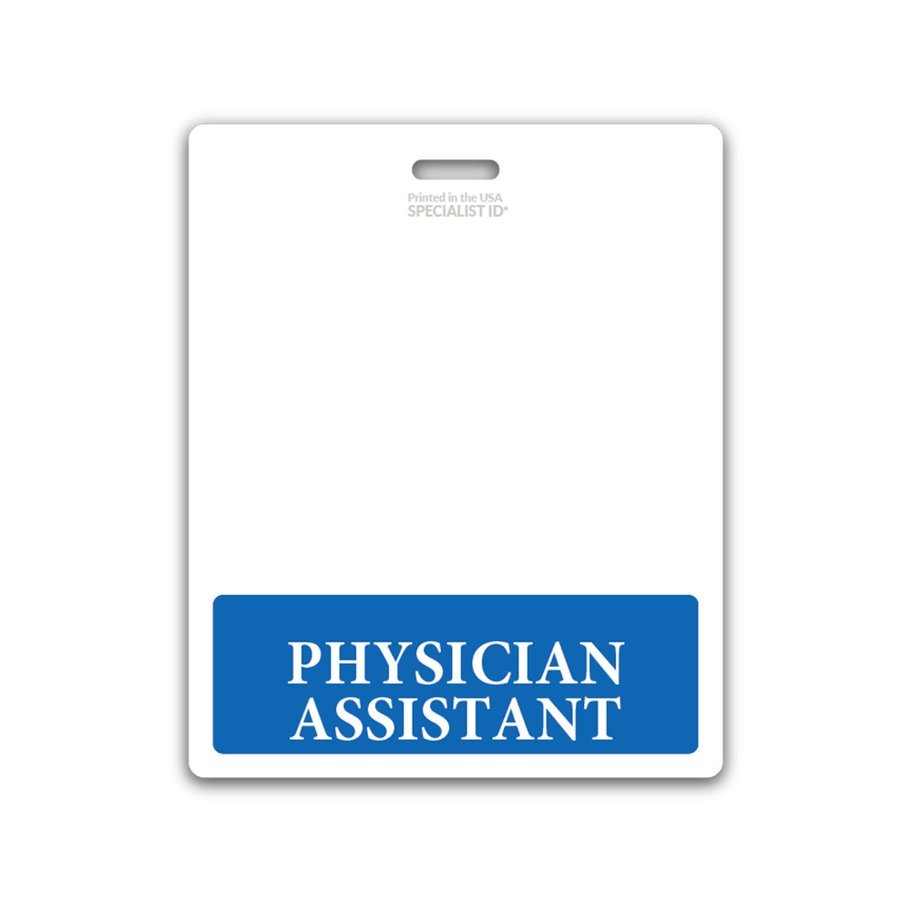 5 pack - Physician Assistant Badge Buddy Oversized Horizontal XL ID Backer