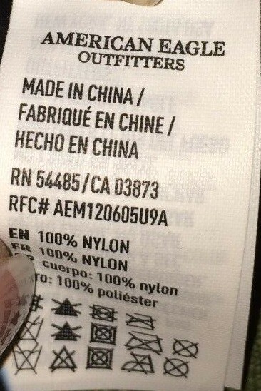 American Eagle-Unisex-Draw Strap Book Bag/Back Pack-Black-NWT