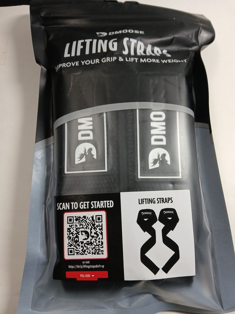 Quality DMoose Weight Lifting Straps Hunter Black New Sealed
