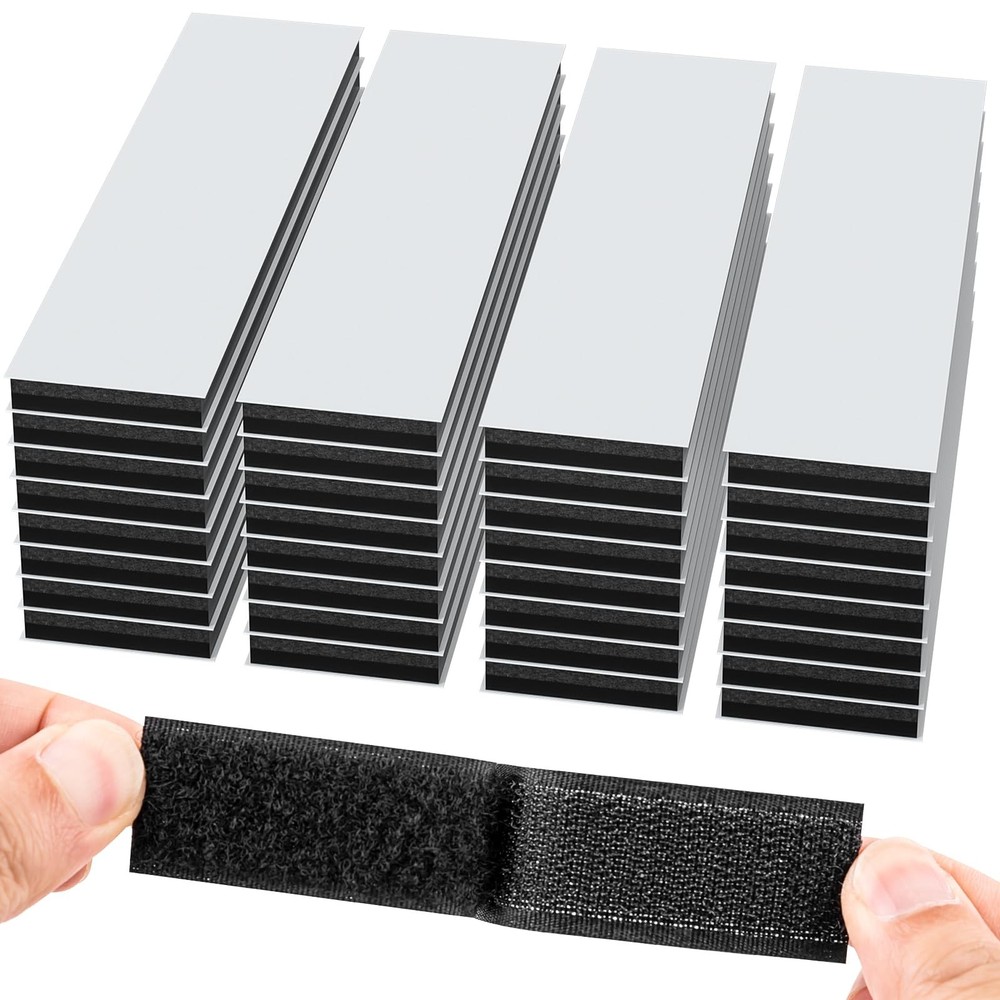 Hook and Loop Strips with Adhesive Sticky Back Heavy Duty 32 Set