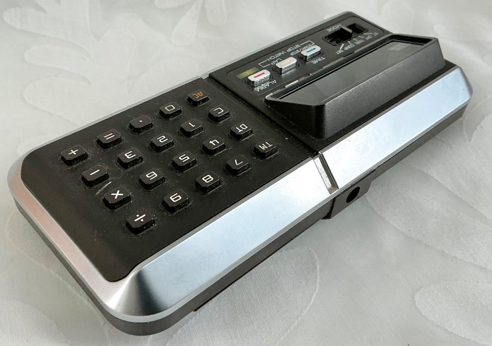 Working! 1976 CASIO CQ-1 Calculator Computerized Quartz Clock Stop Watch