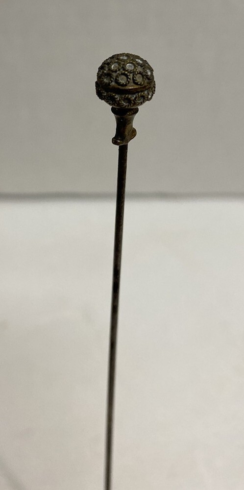 Vintage Victorian Brass Hat Pin