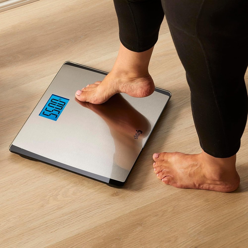 Precision 550 Pound Extra-High Capacity Digital Bathroom Scale, Extra-Wide Platf