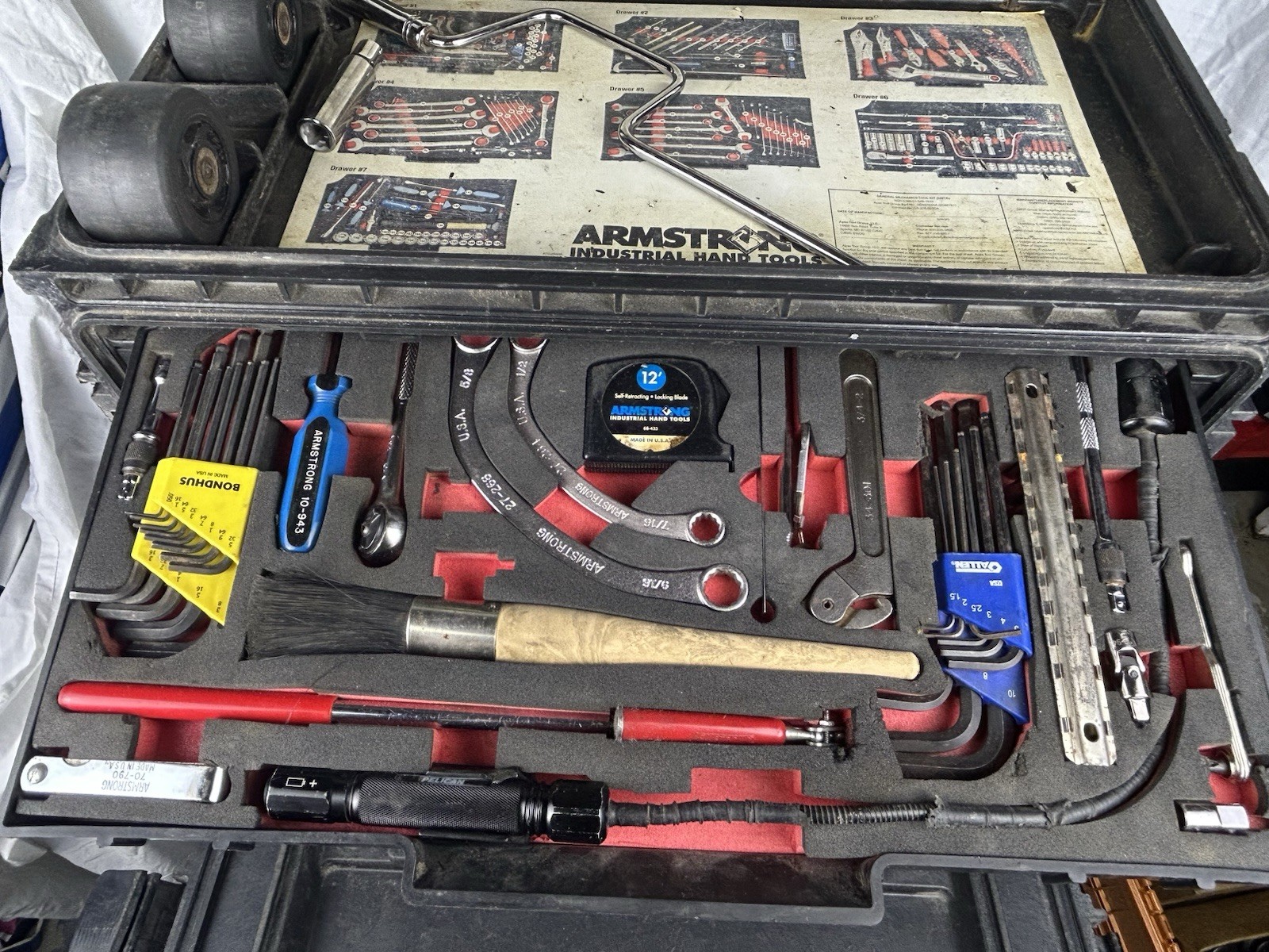 ARMSTRONG MILITARY TOOL KIT SET GENERAL MECHANICS GMTK PELICAN CASE