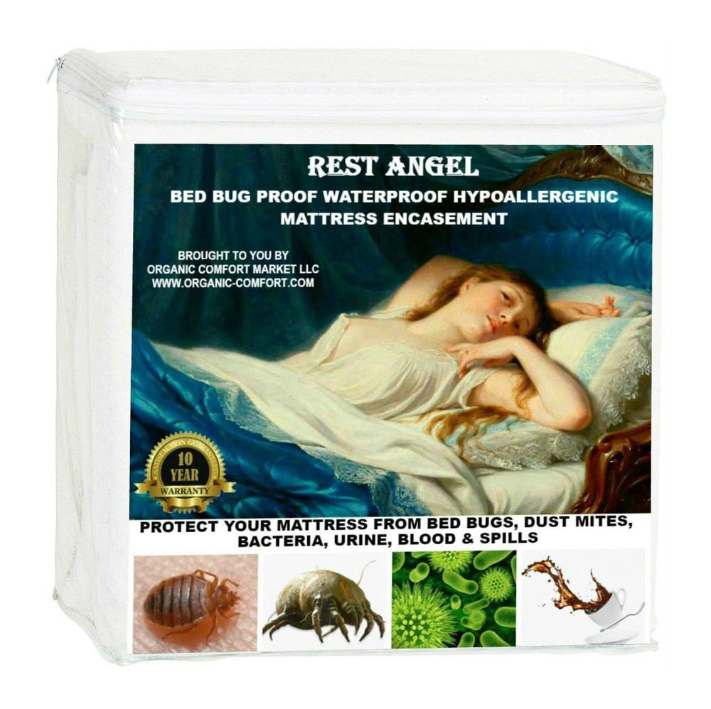 Waterproof Bed bug Proof Hypoallergenic Mattress Encasement. KING 9" Deep