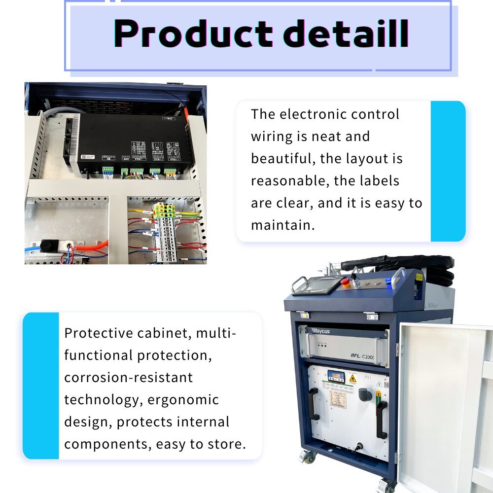MCWlaser 2000W Laser Cleaning Machine Continuous Laser Cleaner Rust Cleaning