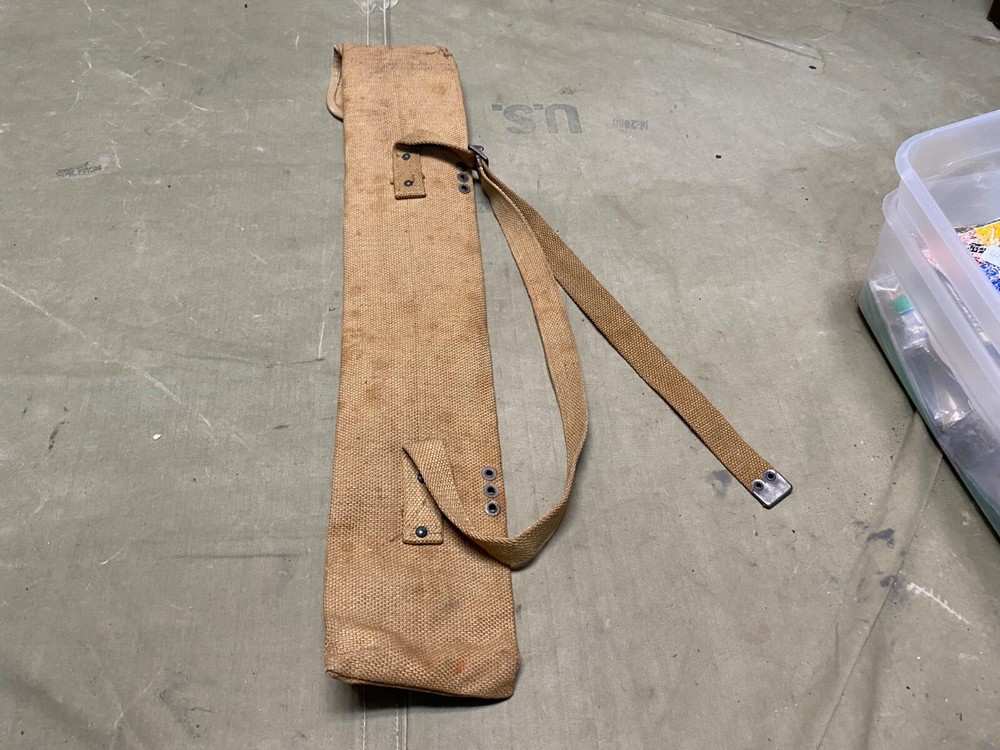 ORIGINAL WWI WWII US ARMY M1910 SIGNAL CORPS FLAG KIT CARRIER BAG-DATED 1918