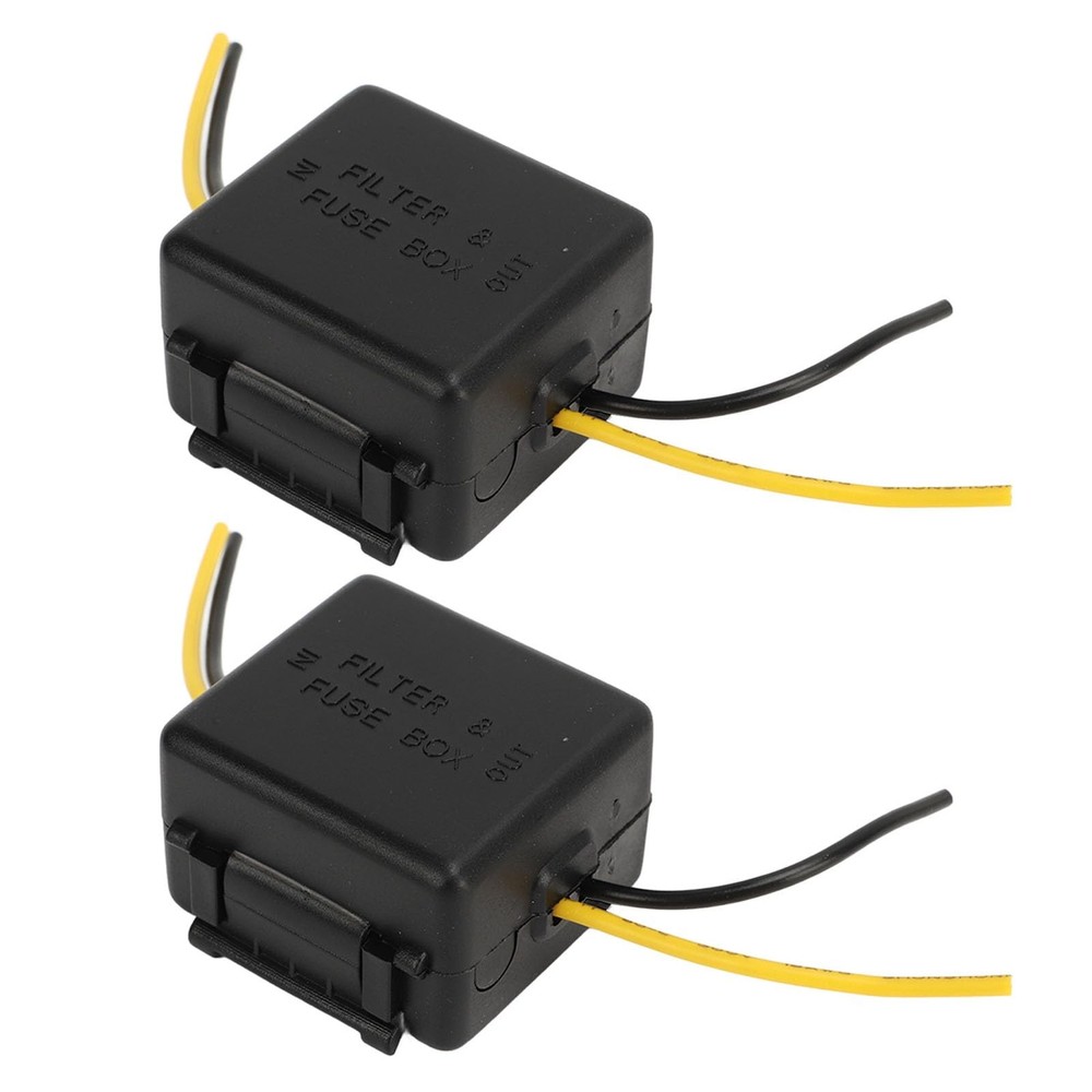 Car Power Filter, 2pcs 12V Interference Proof Noise Reduction, Car Stereo Aud...