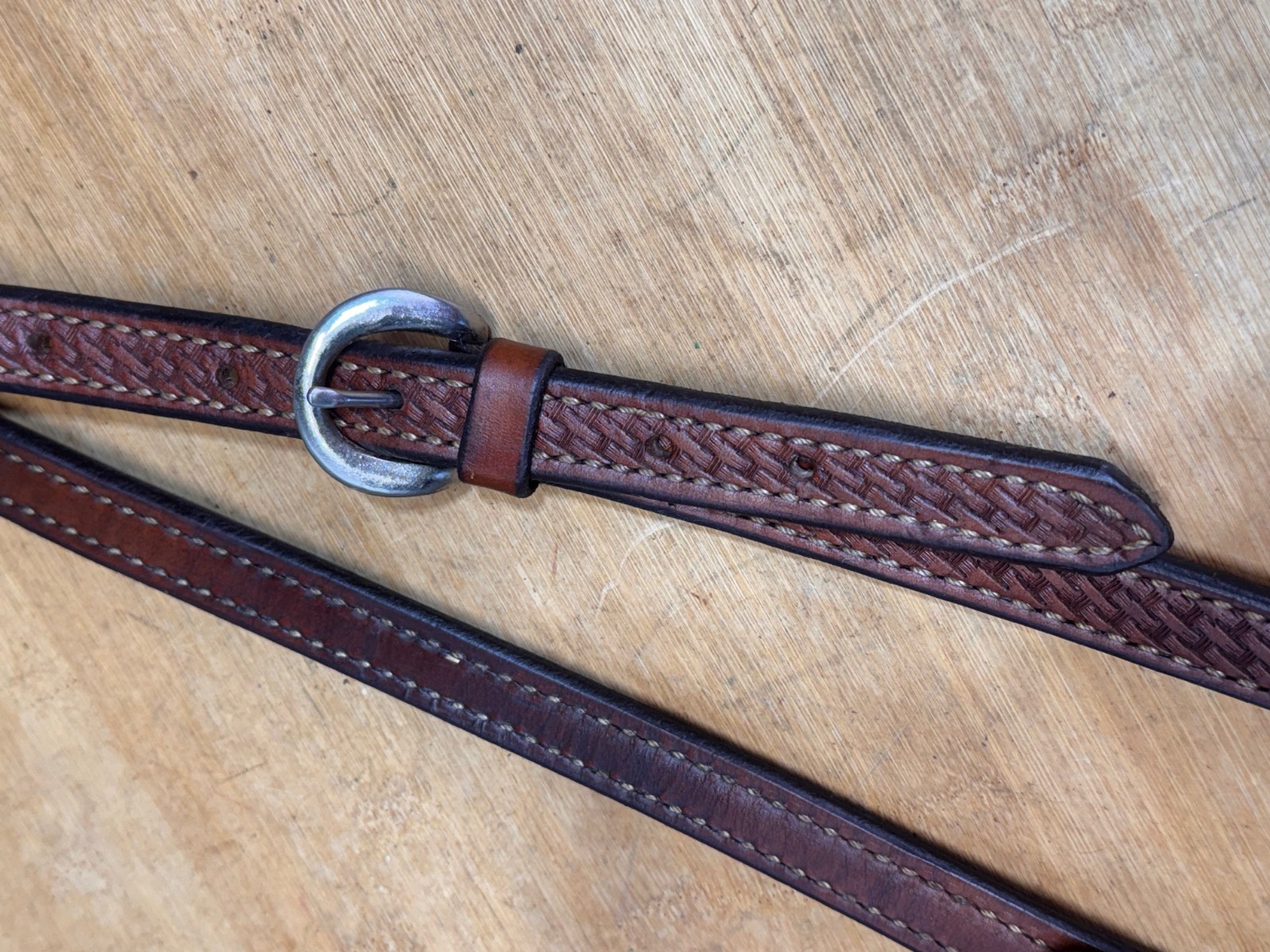 Basket Tooled One Ear Western Horse Headstall ~ TOP QUALITY Leather ~ Classy!