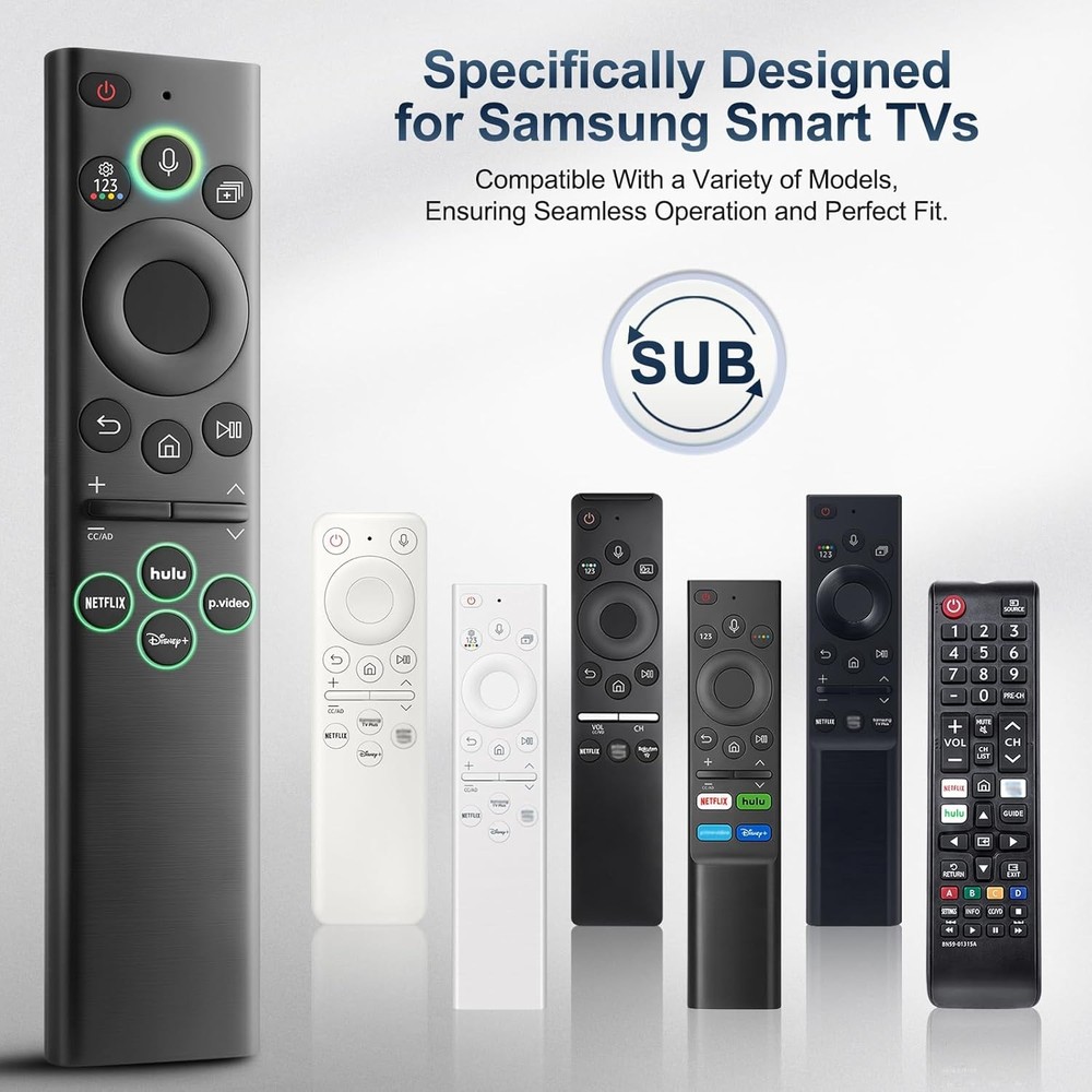 for Samsung-Smart-TV-Remote-Control-Replacement,Universal Remote Black