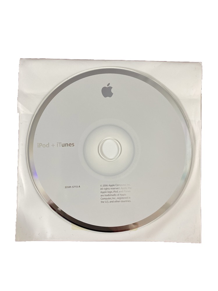 2005 Apple iPod + iTunes Software Installation Disc CD-ROM