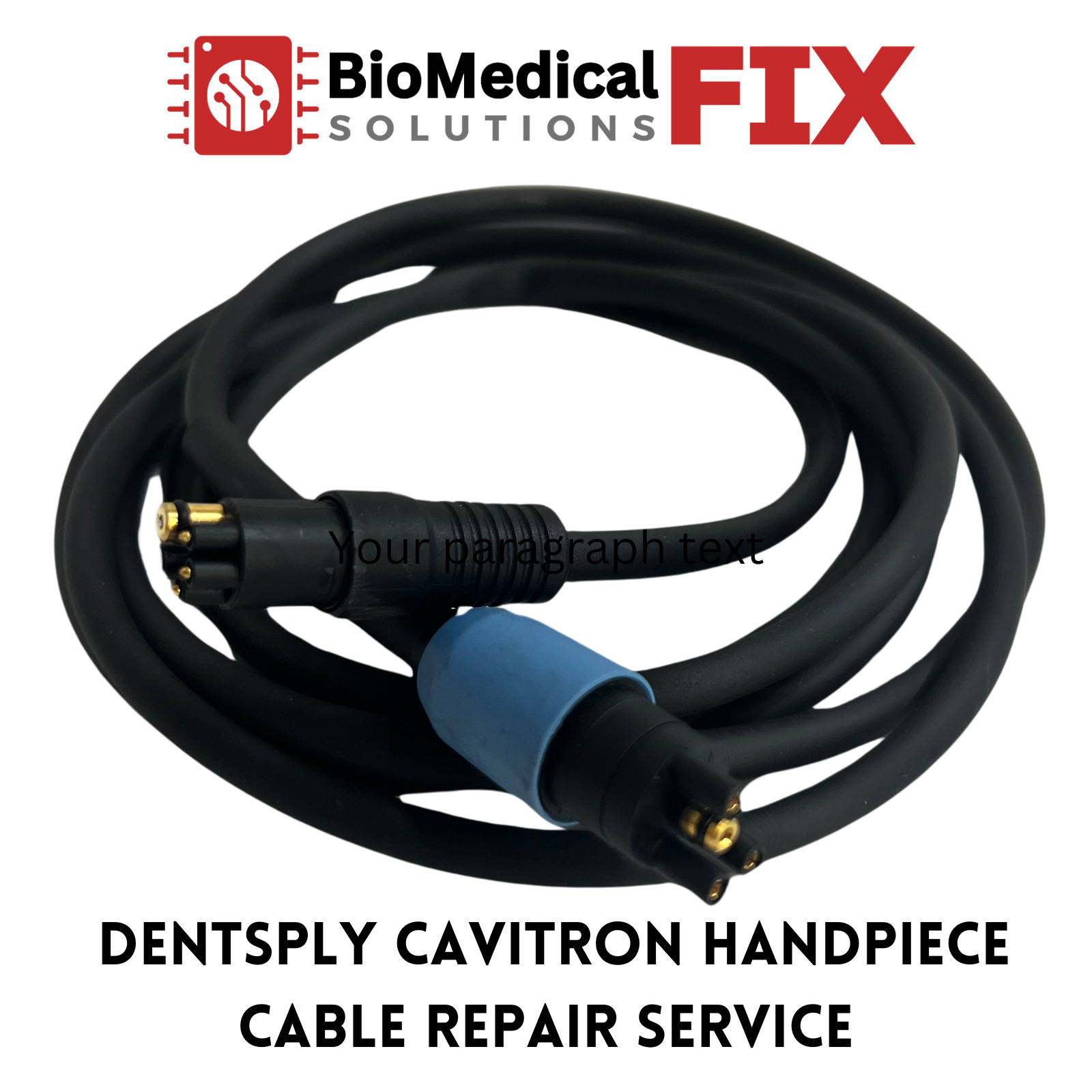 Cavitron Select SPS GEN-124 Handpiece Cable REPAIR SERVICE