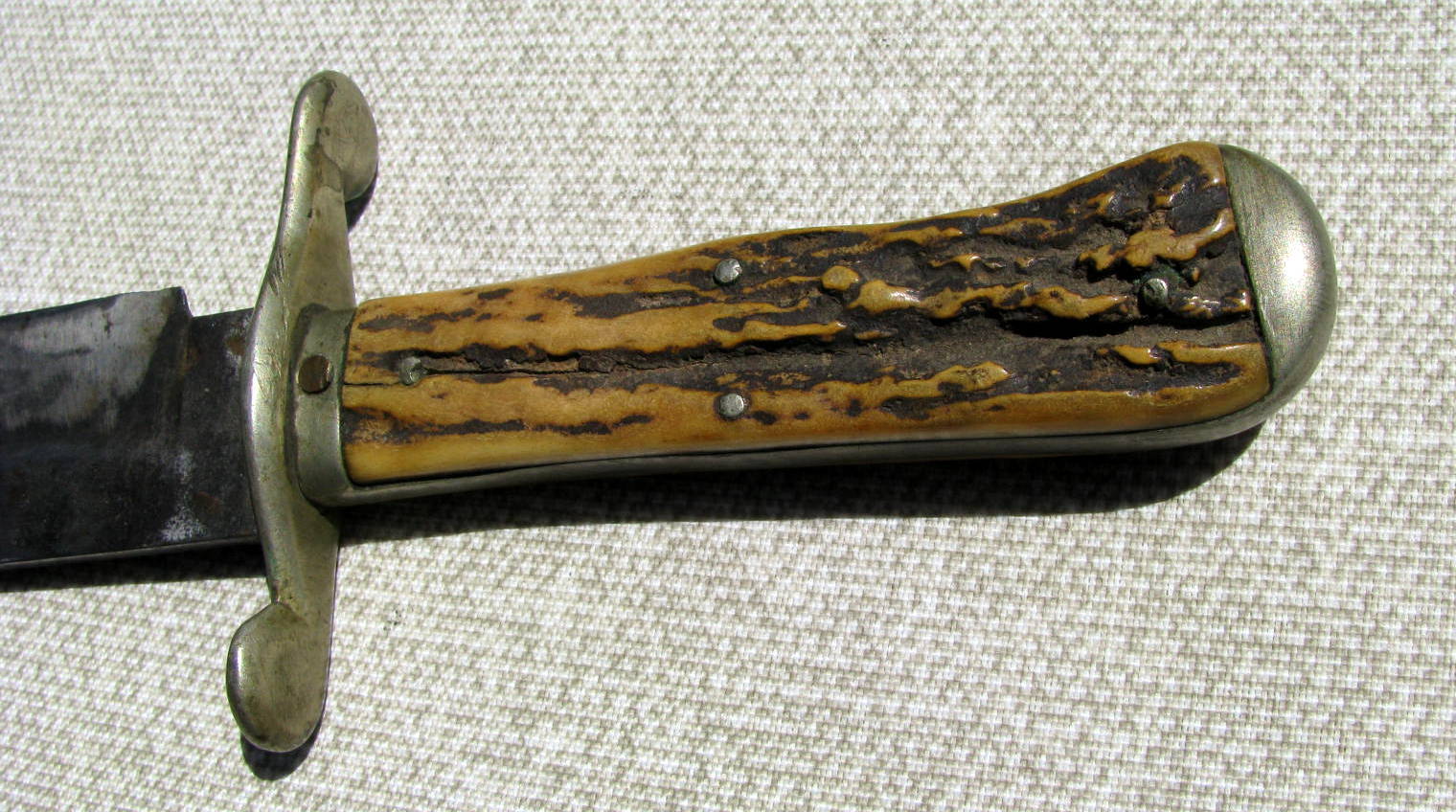IXL 9 INCH STAG CIVIL WAR SIEGE OF VICKSBURG MISS. JULY 4,1863 BOWIE KNIFE