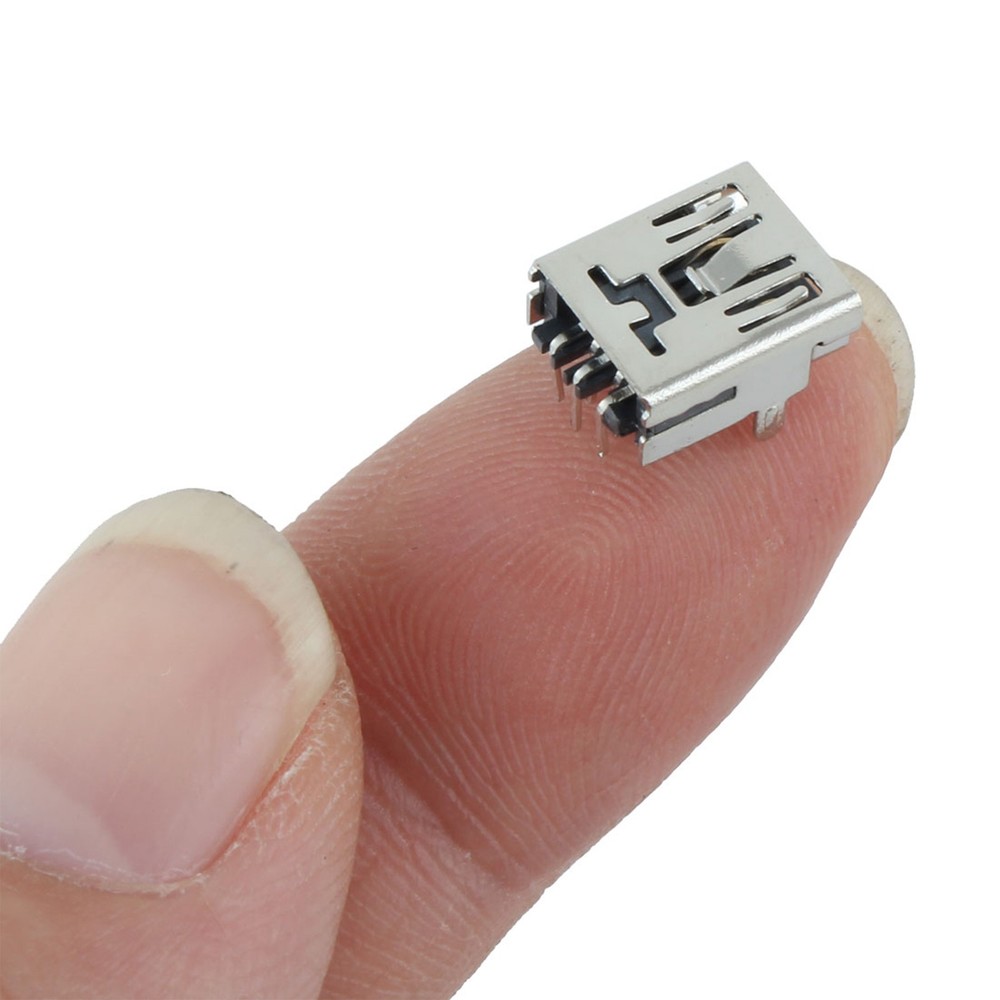 10pcs PC Computer Mini USB 5P Type B Female Jack Connector
