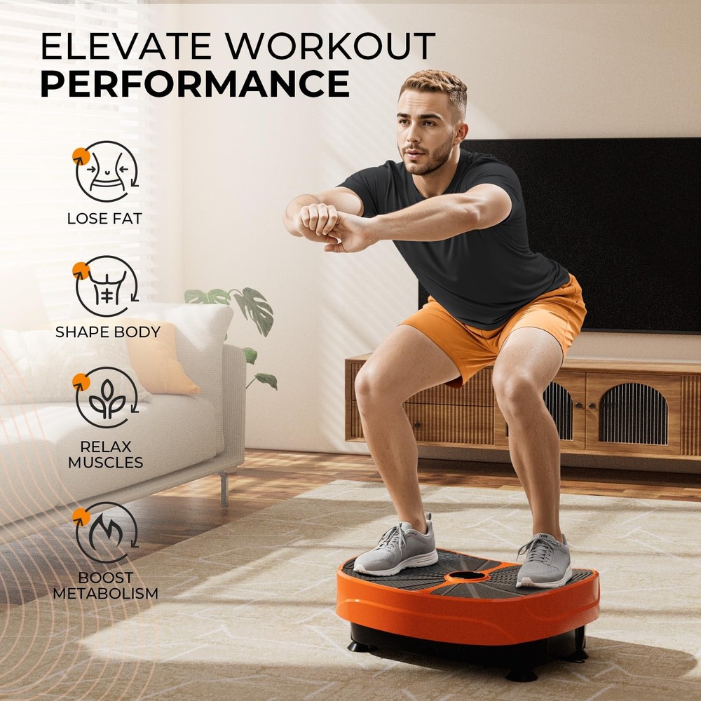 Vibration Plate Exercise Machine, Vibrating Plate for Lymphatic Drainage & We...