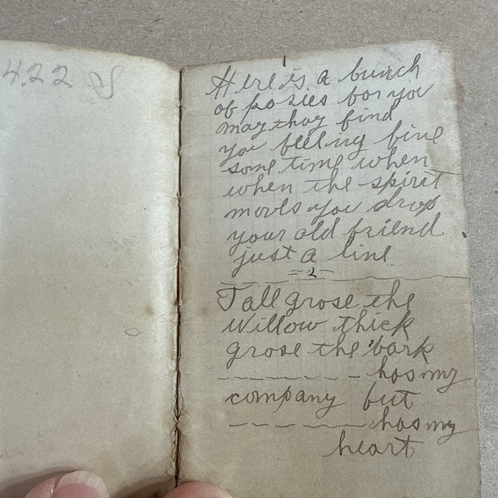 WWI Camp Travis Soldier’s Little Book Of Love Poems