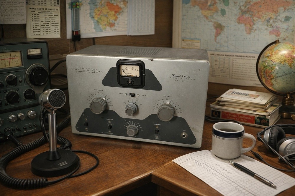 🍊Vintage 1950s Heathkit CW Ham Radio Transmitter | Model DX-20 WORKS!